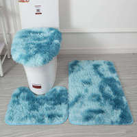 Offre Spéciale : Ensemble de 3 Tapis de Toilette Doux et Moelleux, Tapis de Salle de Bain Absorbants et Fluffy, Tapis de Salon Nordique
