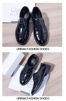 Chaussures en polyuréthane pour hommes, nouvelle collection printemps/automne, tendance, polyvalentes, bout rond, respirantes, semelle extérieure en PVC décontractée