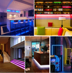 लोकप्रिय डिजाइन 24 वी 3 मिमी चौड़ाई 400 लिड प्रति मीटर बर्फ नीले पक्ष का पीछा करते हुए लचीला कोब की अगुवाई वाली पट्टी प्रकाश 3 मिमी कोब नेतृत्व वाली पट्टी - Product Image 5