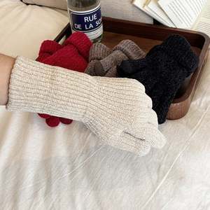 Gants en chenille épais pour couple, protection contre le froid, doublure en polaire double couche, épaissis, pliables, écran tactile, AliExpress - Product Image 3