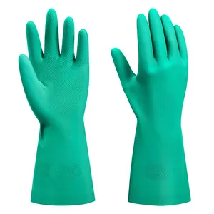 Guanti a mano per agricoltura industriale Pvc Delta Plus Ca 27390 guanti in Nitrile verde chimico