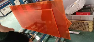Rollo de película de plástico PVC transparente de colores suaves, laminada en hojas acrílicas o de vidrio para ventanas grandes de interior/interior