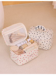 Sac <span class=keywords><strong>de</strong></span> maquillage matelassé Portable <span class=keywords><strong>grande</strong></span> capacité amour coeur filles <span class=keywords><strong>trousse</strong></span> <span class=keywords><strong>de</strong></span> <span class=keywords><strong>toilette</strong></span> sac <span class=keywords><strong>de</strong></span> rangement beauté pochettes sac pour femmes - Product Image 4