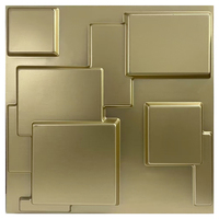 Panneau mural 3D moderne de luxe en PVC brossé doré, écologique, imperméable, durable, résistant à l'humidité et antistatique pour la maison