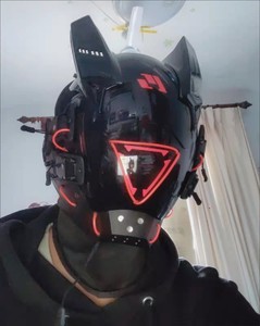 Máscara Ninja de Cosplay Avanzada con Luz LED, Máscara Shinobi para Fiesta de Halloween, Estilo Cyberpunk - Product Image 1