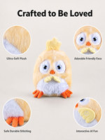 Jouets en peluche poulet mignons et intelligents à conversation IA, robots jouets qui accompagnent les conversations des enfants - Vente chaude