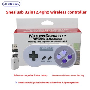 Manette de jeu sans fil USB Bluetooth Android pour <span class=keywords><strong>Nintendo</strong></span> <span class=keywords><strong>SNES</strong></span> Classic <span class=keywords><strong>Mini</strong></span>, compatible avec Switch - Product Image 3