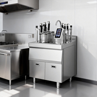 Chaudière à induction électrique commerciale In-smart en acier inoxydable 6 paniers de levage cuisson automatique nouilles chauffage équipement de cuisine