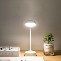 Lampe de bureau led circulaire noir, moniteur continu et flexible, avec chargeur usb, pliable et bon marché
