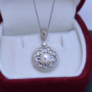 Collar de Perlas de Agua Dulce para Mujer, Casi Perfecto, con Gran Brillo, Cuentas Finas e Impecables, Cadena de Clavícula S925 - Product Image 4