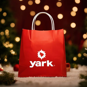 Sac cadeau en papier de luxe avec logo personnalisé écologique pour Noël, sacs de shopping de luxe de marque, sac fourre-tout en kraft - Product Image 4