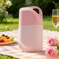 Mini distributeur de crème solaire compact de 50 ml, flacon carré en PP de qualité médicale avec buse de précision pour les essentiels de voyage des femmes