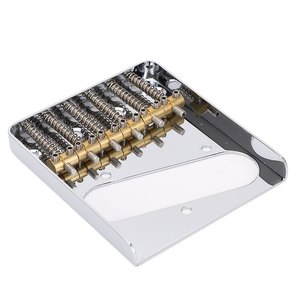Puente de <span class=keywords><strong>guitarra</strong></span> de 54 mm con selletas de latón, puente metálico de 6 cuerdas de repuesto para guitarras eléctricas <span class=keywords><strong>Telecaster</strong></span> - Product Image 3