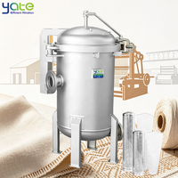 Filtre à sac multi-ouvertures à serrage rapide YATE en acier inoxydable SS304 SS316L pour la filtration de produits chimiques fins, textiles, papeterie, encres et pâtes