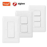 Interrupteurs muraux intelligents physiques Milfra Tuya Zigbee sans neutre ni condensateur, bouton-poussoir, pour éclairage US/AU, interrupteur de câblage intelligent sans neutre