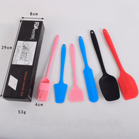 2025 luxe maison cuisine accessoires de cuisson Silicone verre crème spatule et distributeur d'huile avec brosse