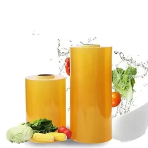 Kemasan Food Grade Transparan Stretch Laminating Cling Film Shrink Film Gulungan Besar Makanan Cling Film