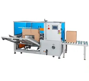 Open And The Bottom Automatic Carton Box Sides Tape Sealing Machine,Carton Top Folding Sealer