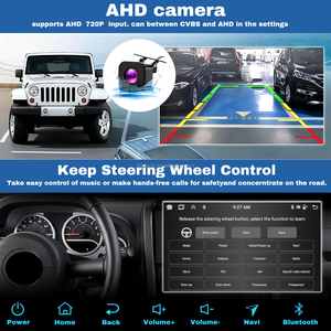 راديو ستريو أوتوماتيكي HD أندرويد لاسلكي لتشغيل-Carplay Jeep wangler JK Ford GPS اتصال USB مزدوج الدين - Product Image 4
