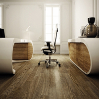 Ensemble de meubles de bureau à surface solide blanche Bureau Google Table de bureau Pièces de rechange Conception de meubles