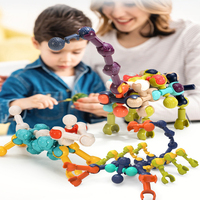 Kit Educativo STEM di Blocchi da Costruzione, Modello di Auto Robot Fai-da-Te, Giocattolo Creativo di Ingegneria per Bambini