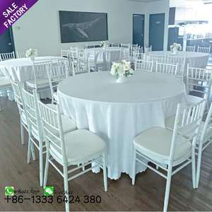 Mesa Plegable Redonda de Madera de Buena Calidad, Muebles para Bodas, Sillas y Mesas Económicas para Fiestas en Venta - Product Image 1