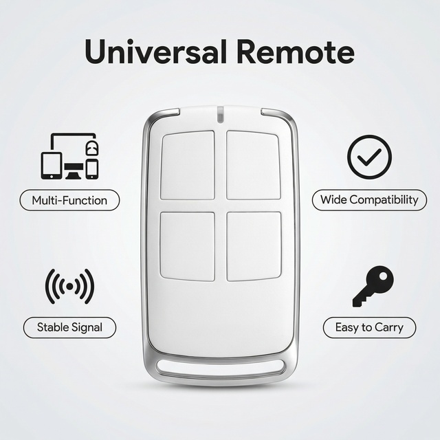 New Mold Plastic Automatic Remote Control 433.92Mhz Rolling Code Fixed Code 4 Buttons for Sliding Gate Opener Auto Gate