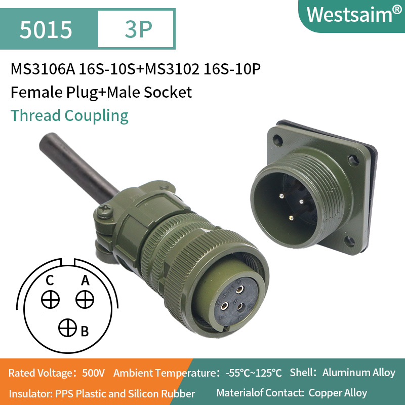 MS3106A 16S-10S+MS3102 16S-10P