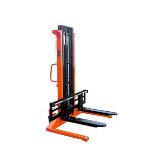 NIULI हाथ फूस चोर स्टेकर फोर्कलिफ्ट हाइड्रोलिक विस्तृत पैर फैलाकर बैठना मैनुअल स्टेकर के साथ समायोज्य पैर - Product Image 2