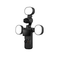 Lampe LED magnétique portable pour caméra d'action DJI Osmo Pocket 3 Pocket 4, rechargeable, 3 couleurs, pour selfie et vlog