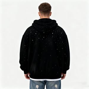 TKAN198 ODM/OEM vente en gros de coton de luxe en éponge française Puls taille sweats à capuche pour hommes sweat à capuche avec logo imprimé personnalisé pour homme et femme - Product Image 2