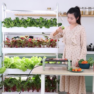 L'agriculture hydroponique aquaponique de jardin domestique automatique fournit un système hydroponique vertical complet pour cultiver des légumes - Product Image 2