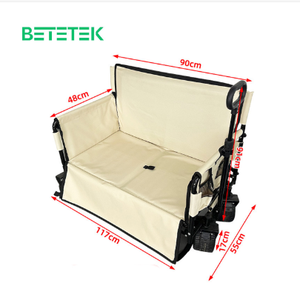 Carrito Plegable Portátil para Acampar, Asiento Reclinable para Niños, Carrito de Compras Plegable - Product Image 6
