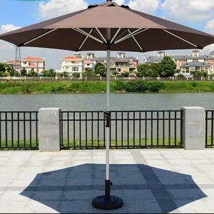 Parasol de jardin moderne en métal et fer, cantilever, anti-UV, imperméable, mobilier d'extérieur pour hôtel et parasol à mât central - Product Image 6