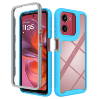 Motorola G24 G04 G04S Armor Soft TPU Acrylique Bumper Case PC Mobile Phone Case 5G Anti-Knock Anti-Shock Screen Protector OPP Bag