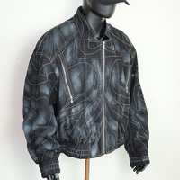 Veste polaire réversible vintage à capuche coupe-vent avec logo brodé Neohope OEM pour homme, taille plus, fermeture éclair intégrale