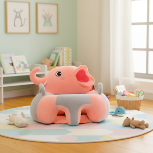 <span class=keywords><strong>Fauteuil</strong></span> inclinable pour bébé, siège de soutien pour bébé, canapé pour nouveau-nés de 3 à 12 mois, canapé pour s'asseoir, design d'animal assis sur un jouet - Product Image 1