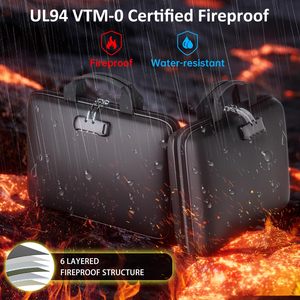 Bolsa para Documentos Ignífuga Personalizada OEM ODM con Cierre, Organizador de Archivos Impermeable al por Mayor, Maletín para el Hogar, Oficina y Viajes - Product Image 4