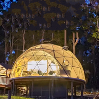 Tenda Igloo Dome untuk Rekreasi Luar Ruangan - Tenda Hotel Mewah untuk Glamping, Tahan Air & Tahan UV dengan Stabilitas Struktural yang Kuat