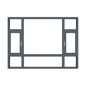 Fenêtres à battants en aluminium avec cadre en verre trempé XiaoDe, style européen, pour patio, cuisine, double vitrage, <span class=keywords><strong>baie</strong></span> <span class=keywords><strong>vitrée</strong></span>, salle de bain, hôtel, isolation thermique - Product Image 2