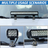 Supports de montage universels pour phares LED de 3 pouces, adaptateur de phare antibrouillard en acier robuste pour camion tout-terrain, SUV, ATV, UTV, noir, 2 pièces/ensemble