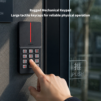 Clavier de contrôle d'accès étanche à une seule touche avec lecteur de carte 13,56 MHz, modes IP65, système d'entrée pour magasin de détail