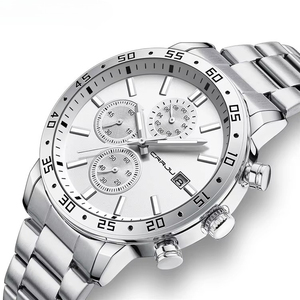 Wholesale classic Men's Gold Tone Chronograph Watch Multifunction Luminous Waterproof Business Quartz Watch with Calendar <b>Window</b> - Product Image 4