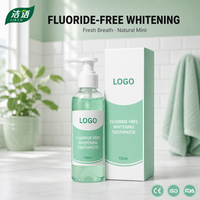 Dentifrice au bicarbonate de soude anti-caries et blanchissant, jetable, pour usage domestique, adulte, OEM/ODM, logo personnalisé, saveur menthe, directement de l'usine, faible MOQ