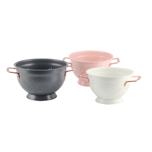 Stainless Steel Dishwasher Safe Kitchen Accessories Large Size copper handle Colander - Product Image 3