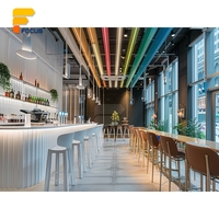 Étagère murale haut de gamme pour café, présentoir de boulangerie, vitrine à desserts, comptoir
