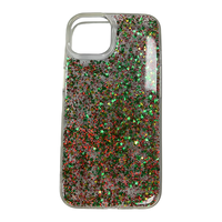 Coque de téléphone portable à paillettes Hybrid Epoxy Bling Antichoc pour iPhone 15promax