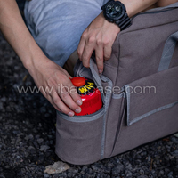 Produsen Grosir OEM ODM Tas Kompor Gas Portabel Kustom untuk Berkemah, Tas Pembawa Kompor Berkemah Kanvas Produksi Volume Tinggi