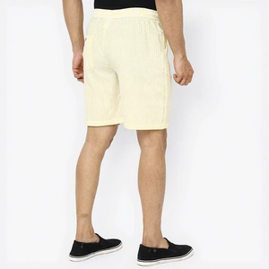 Pantalones Cortos Bermuda para Hombre, 100% Algodón, Cintura con Cordón, Casuales de Verano, con Bolsillos, Tejido Transpirable de Secado Rápido y Ecológico - Product Image 4
