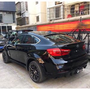 שדרוג רכב - ספוילר קדמי/אחורי מסיבי פחמן רטוב, חצאיות צד, גריל, כיסויי גלגלים, פגוש חדש <span class=keywords><strong>X6</strong></span> 2014-2019 <span class=keywords><strong>F16</strong></span> פנסי ערפל - Product Image 5